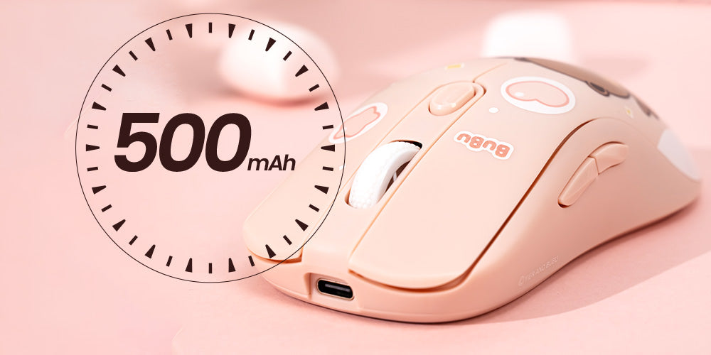 AG ONE Light Dudu and Bubu Wireless Mouse 500mAh Battery