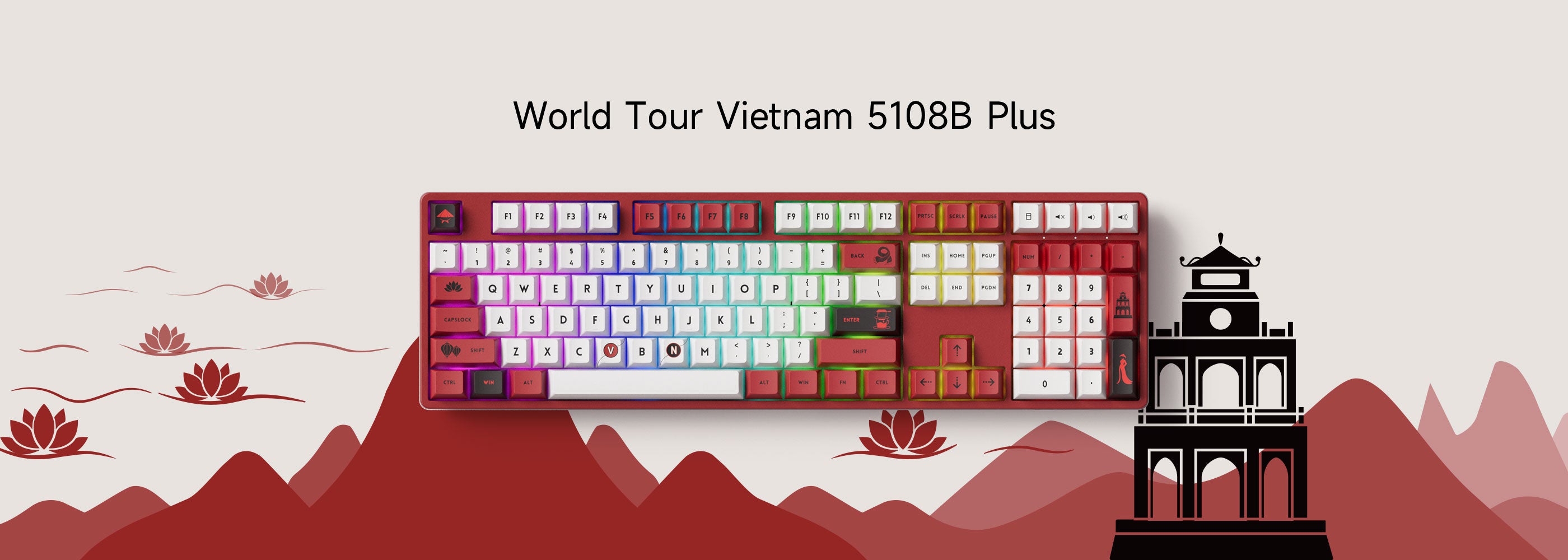 Akko 5075B Plus World Tour Vietnam Mechanical Keyboard