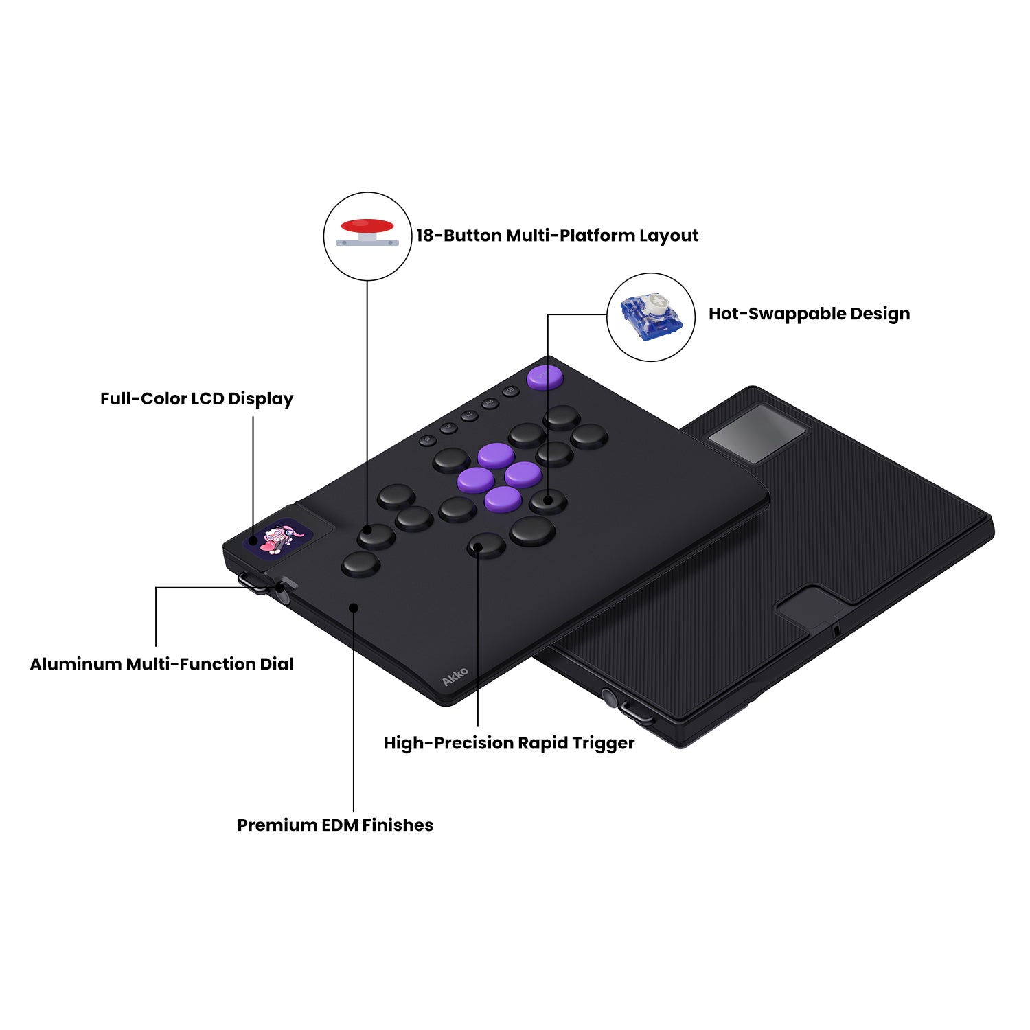 Akko FUNBOX Arcade Controller Details