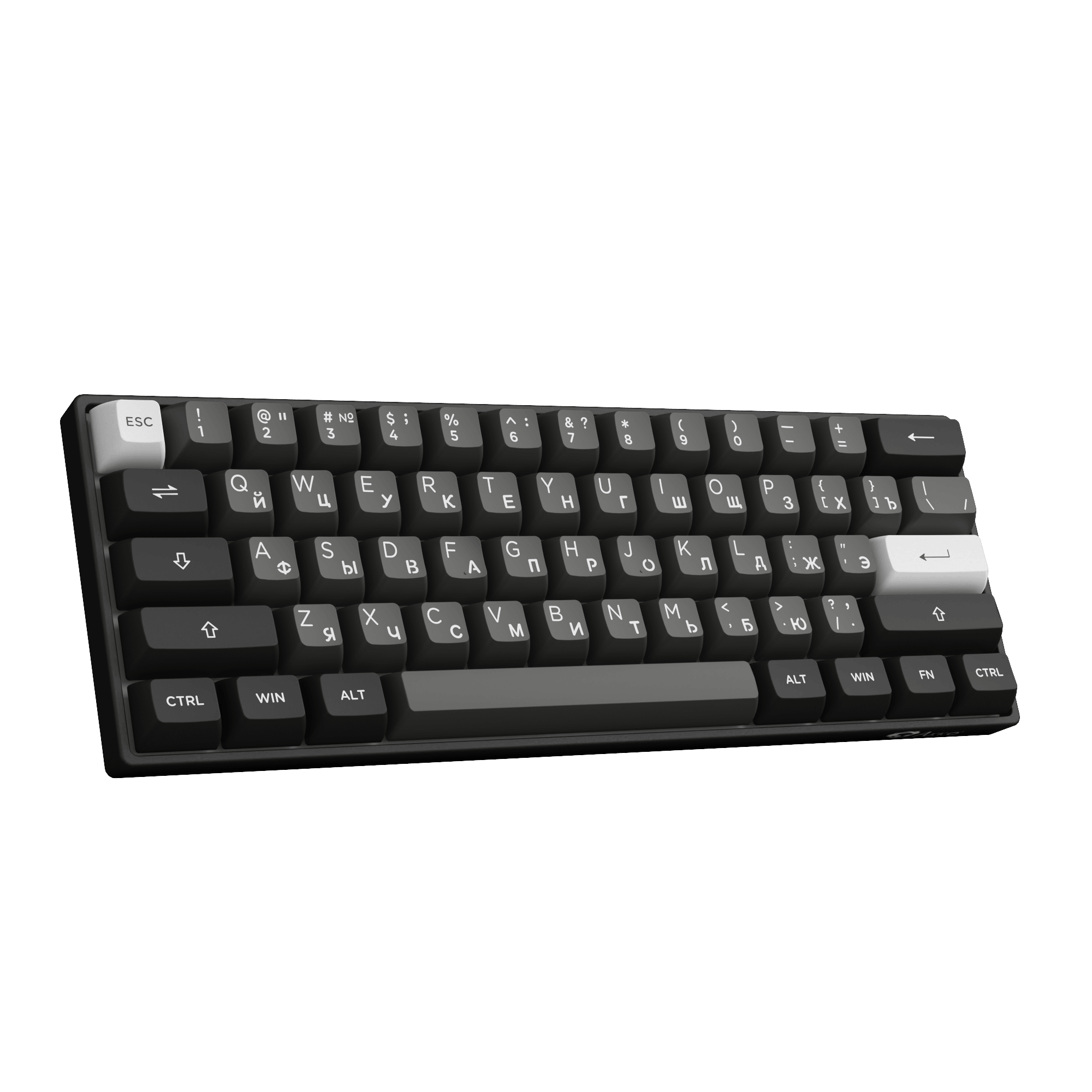 Akko 3061S Cyrillic Keyboard Series Front Left Standing Side
