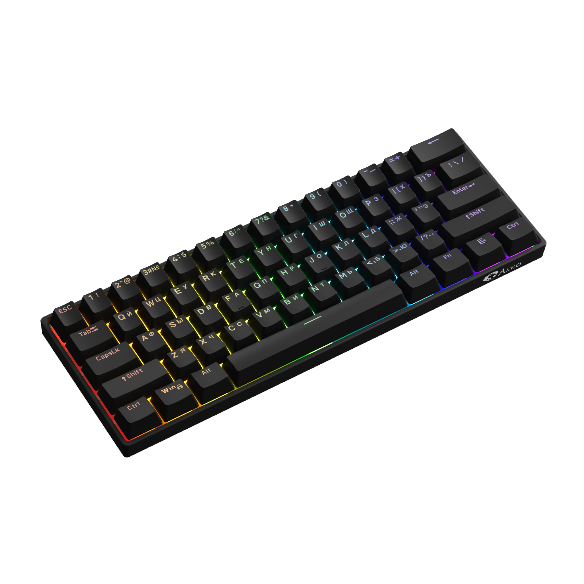 Akko 3061S HE Cyrillic Keyboard Series Left Side Details