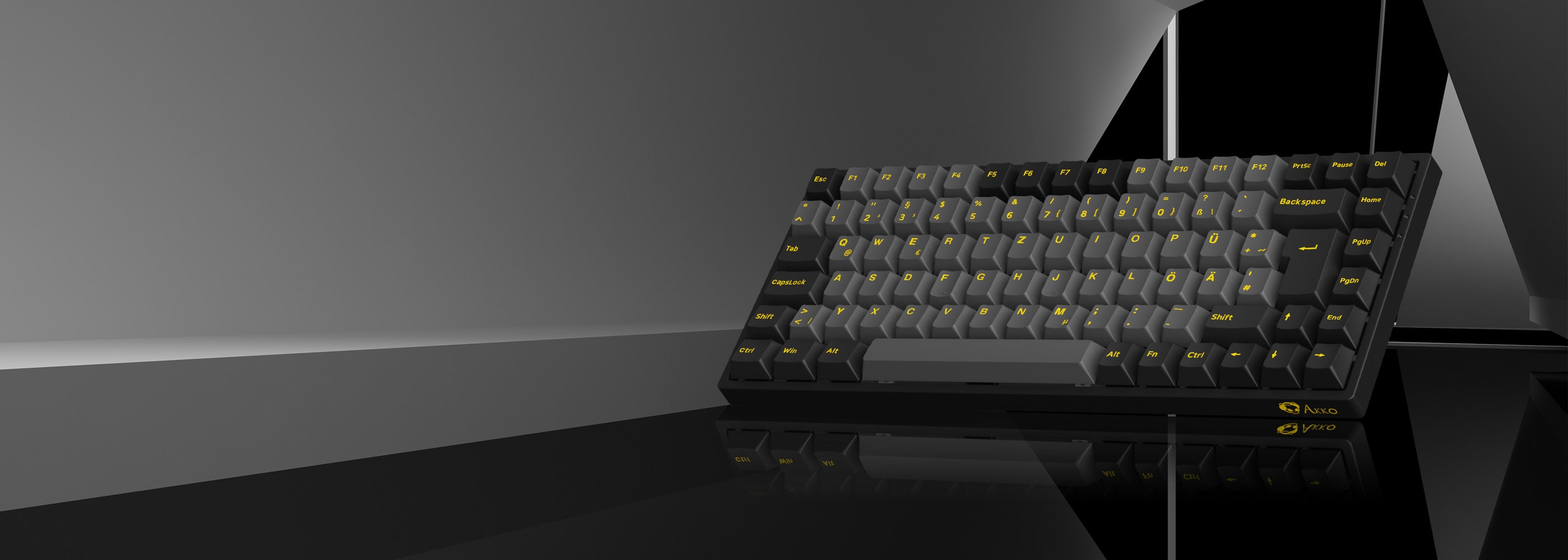 Akko 3084 Black Gold ISO DE Keyboard