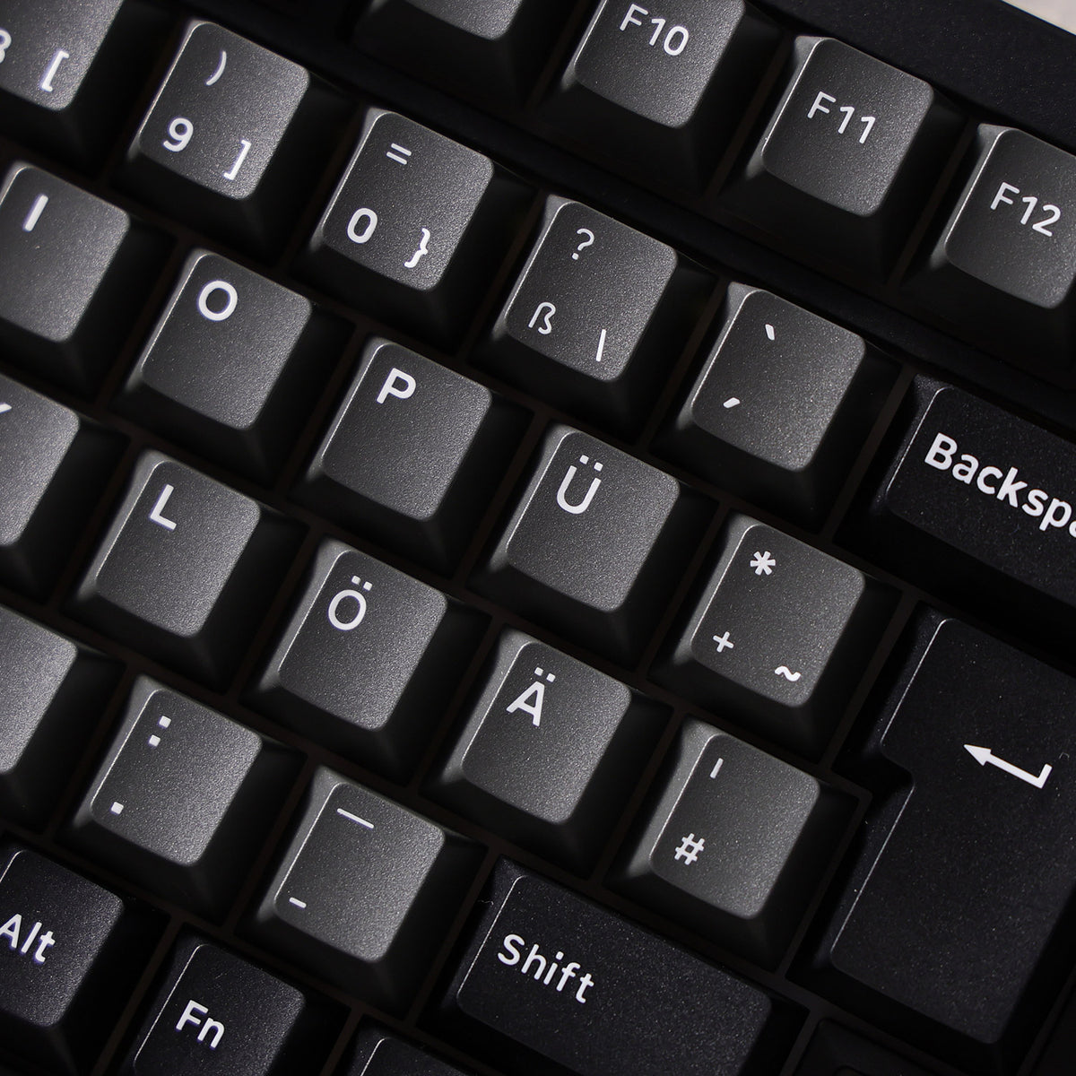 Akko 5075 V5 Black Silver ISO DE Magnetic Keyboard Keycap Details