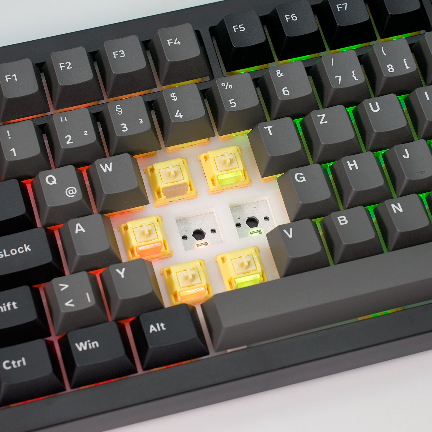 Akko Black & Silver 5075 V5 ISO Mechanical Keyboard Hot Swappable
