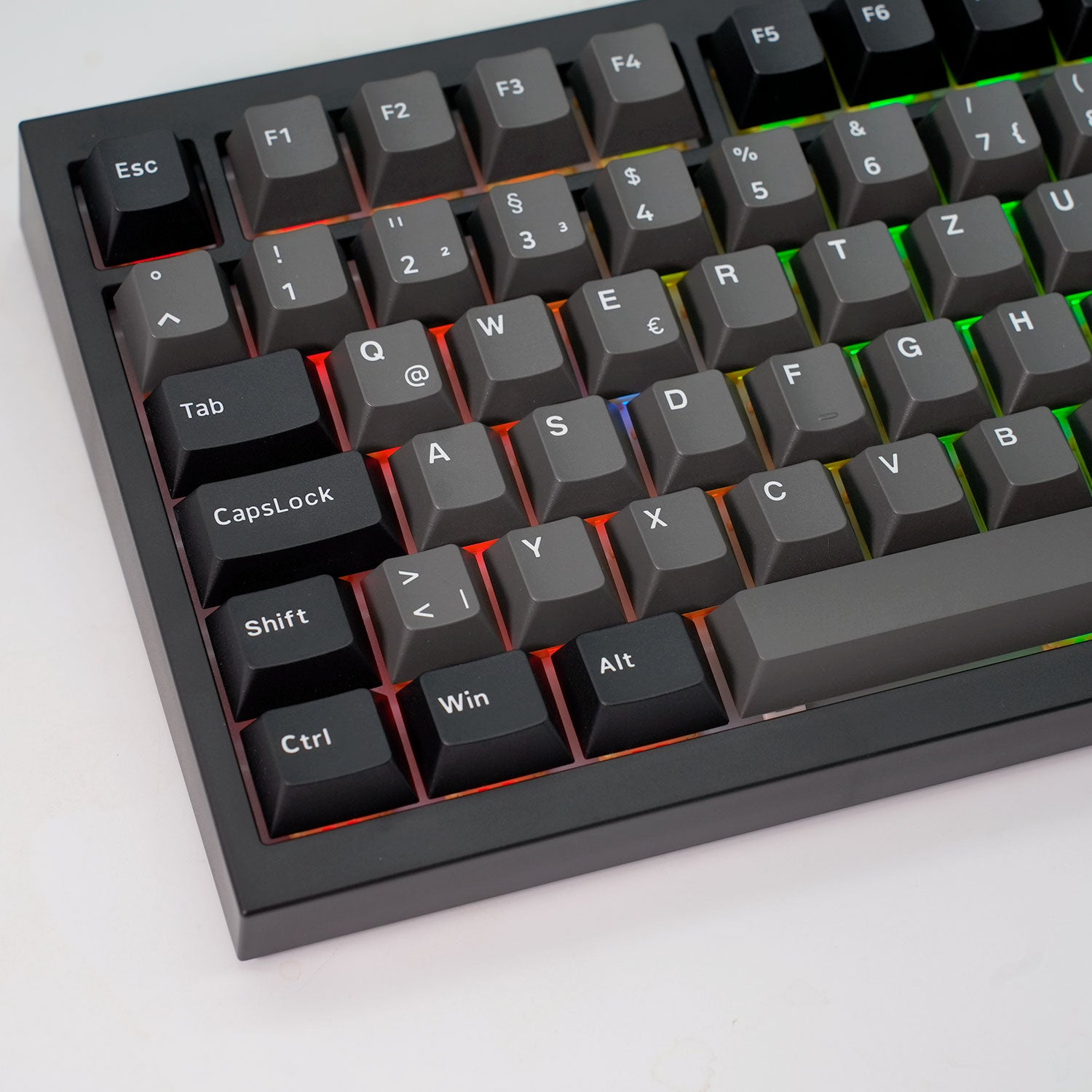 Akko Black & Silver 5075 V5 ISO Mechanical Keyboard Left Details