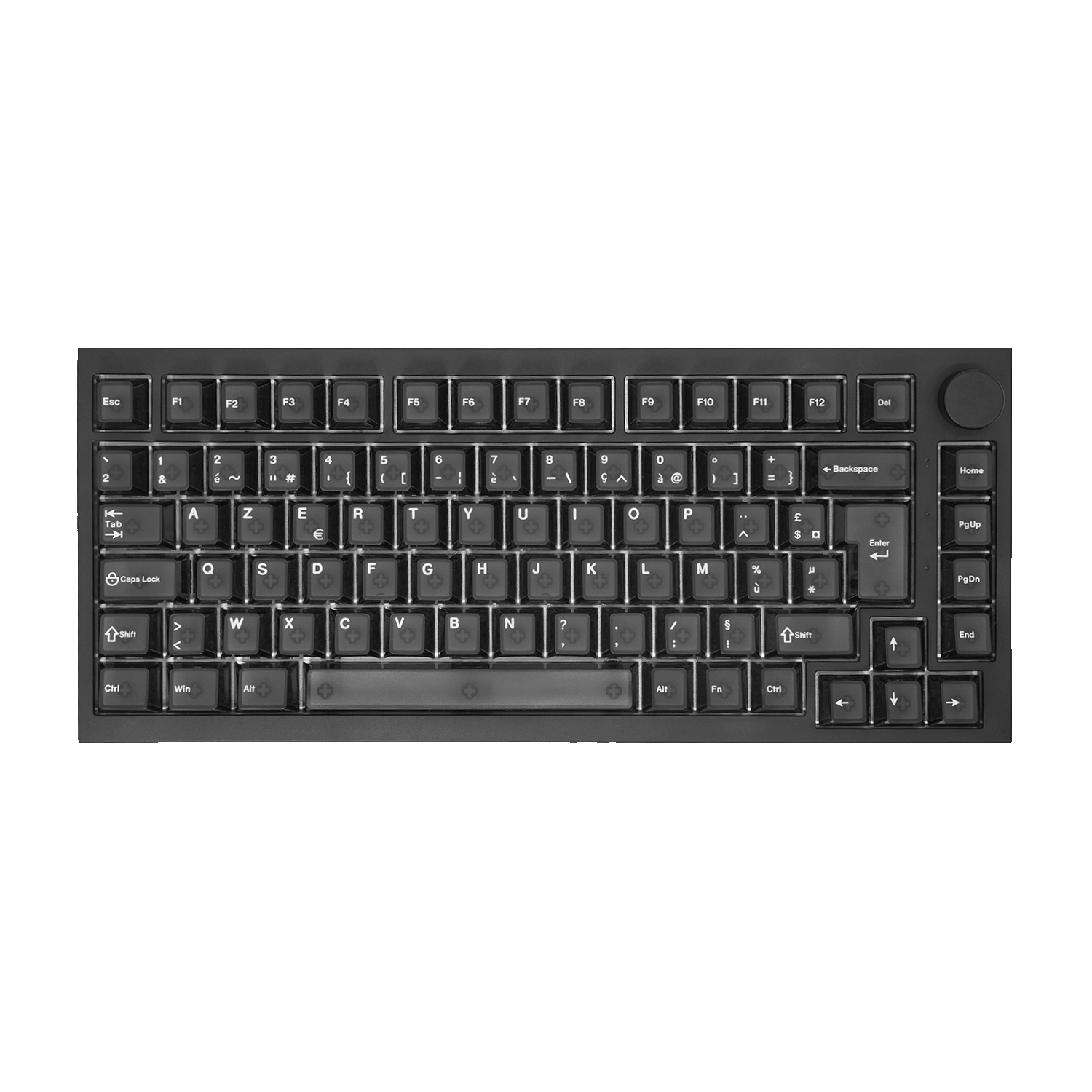 Akko 5075 V5 HE Black Transparent ISO-FR Keyboard