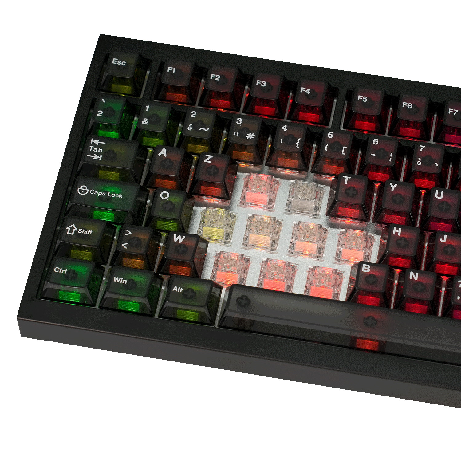 Akko 5075 V5 HE Black Transparent ISO-FR Keyboard RGB Switch