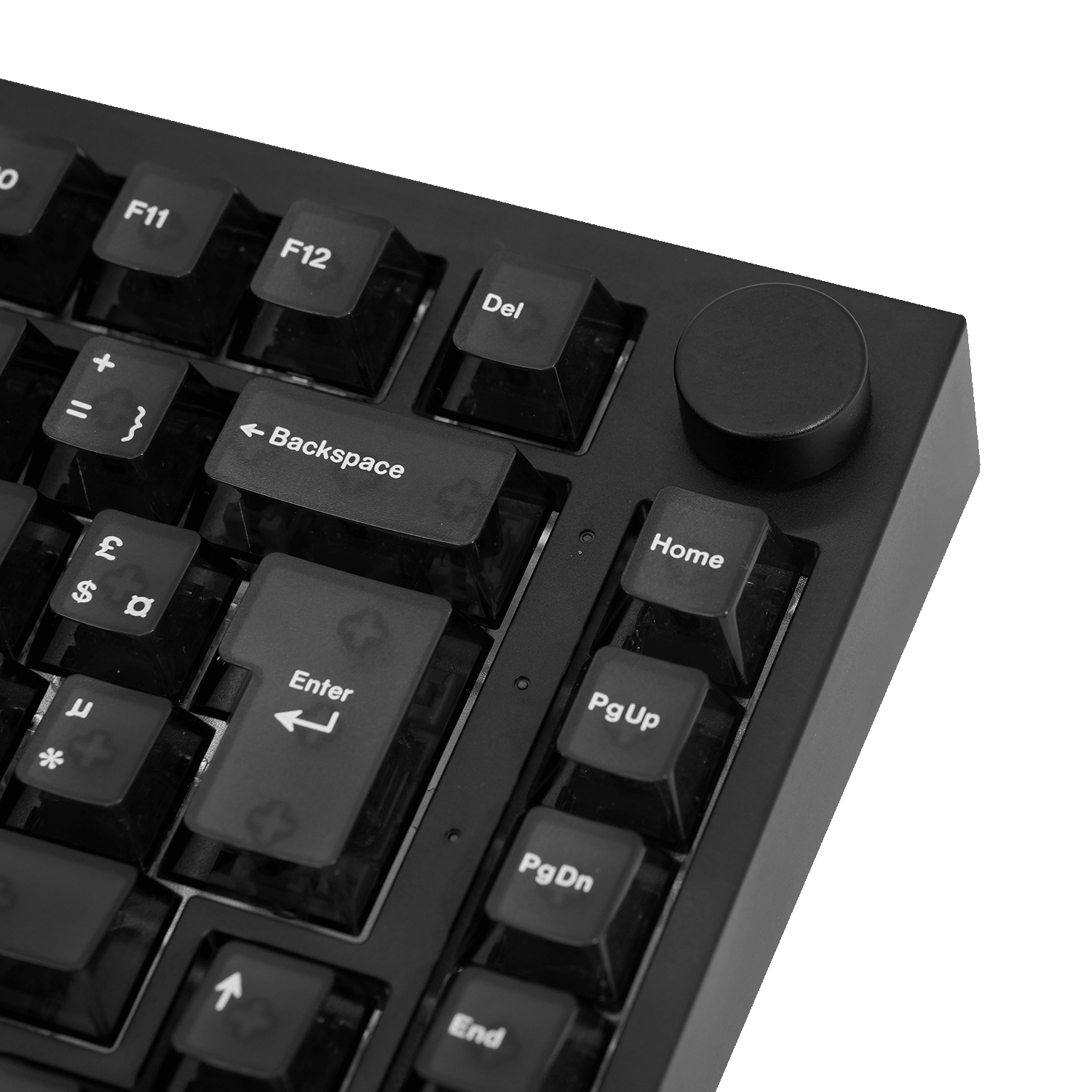 Akko 5075 V5 HE Black Transparent ISO-FR Keyboard Knob Details