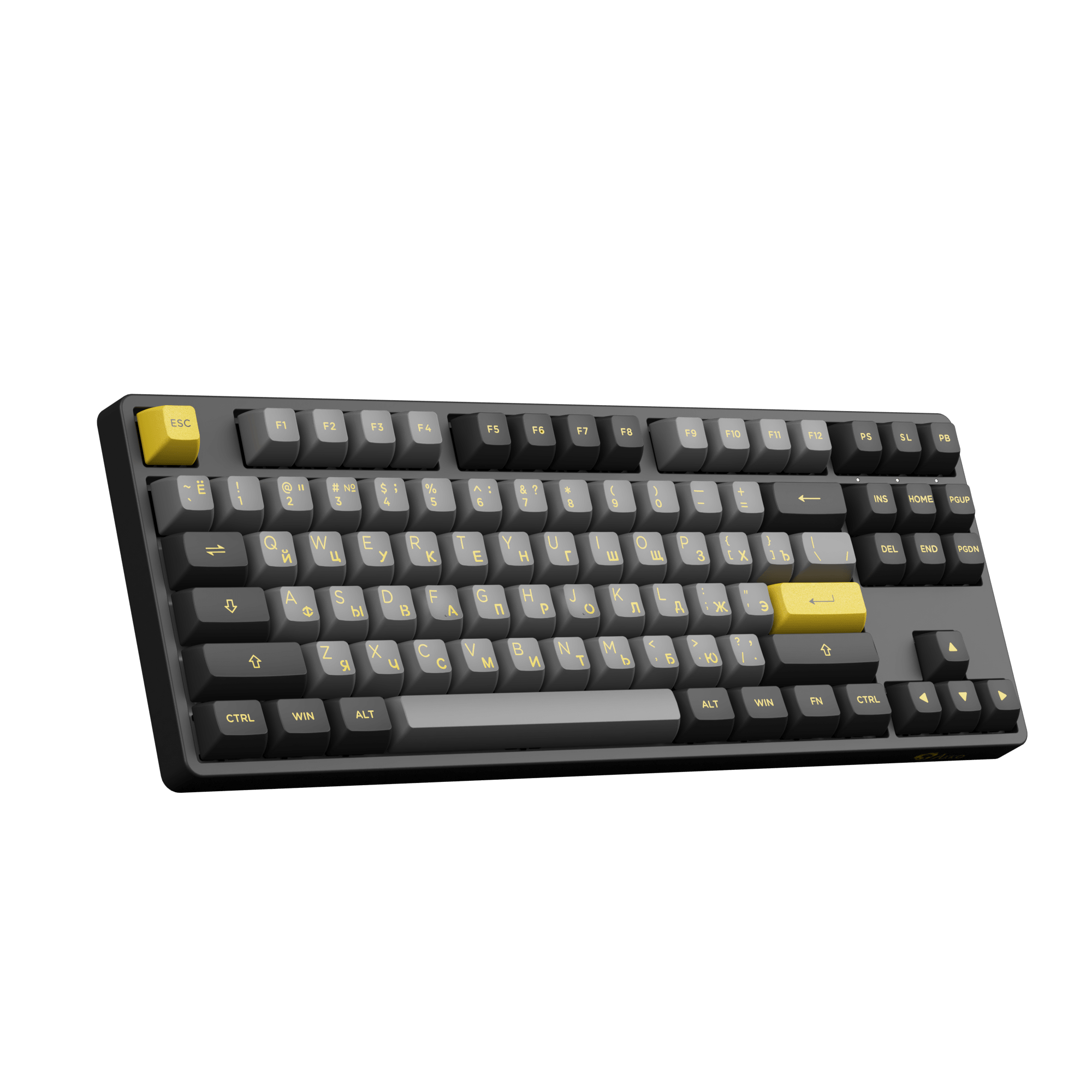 Akko 5087S Cyrillic Keyboard Left Standing Side