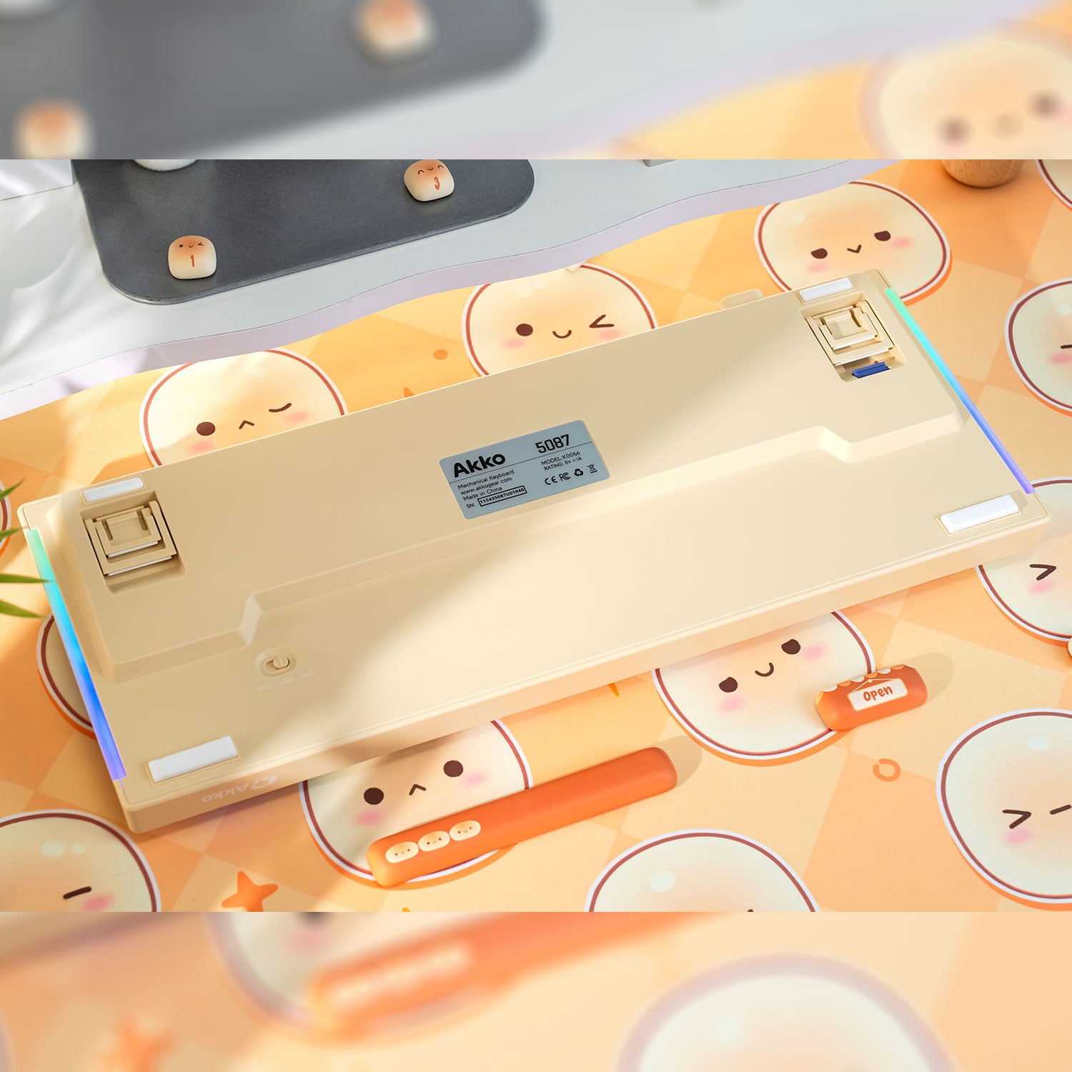 Akko Bun Wonderland 5087B v3 Keyboard Back Details