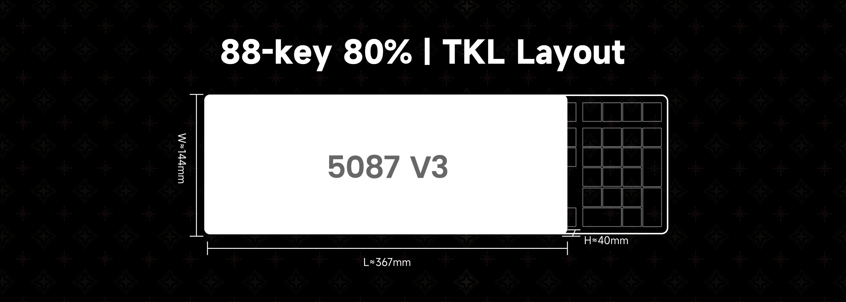 Akko 5087 V3 HE Magnetic Keyboard TKL Layout