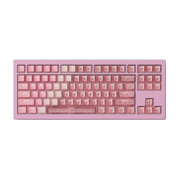 Akko 5087 V3 HE Magnetic Keyboard Gradient Hybrid Pink Transparent