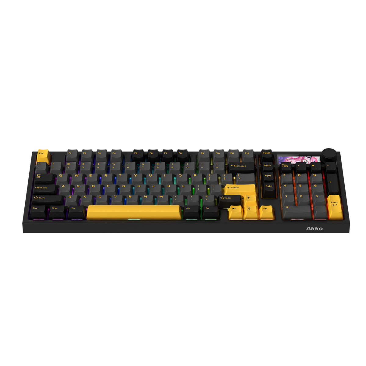 Akko 5098 V5 Black Gold Mechanical Keyboard Front Details