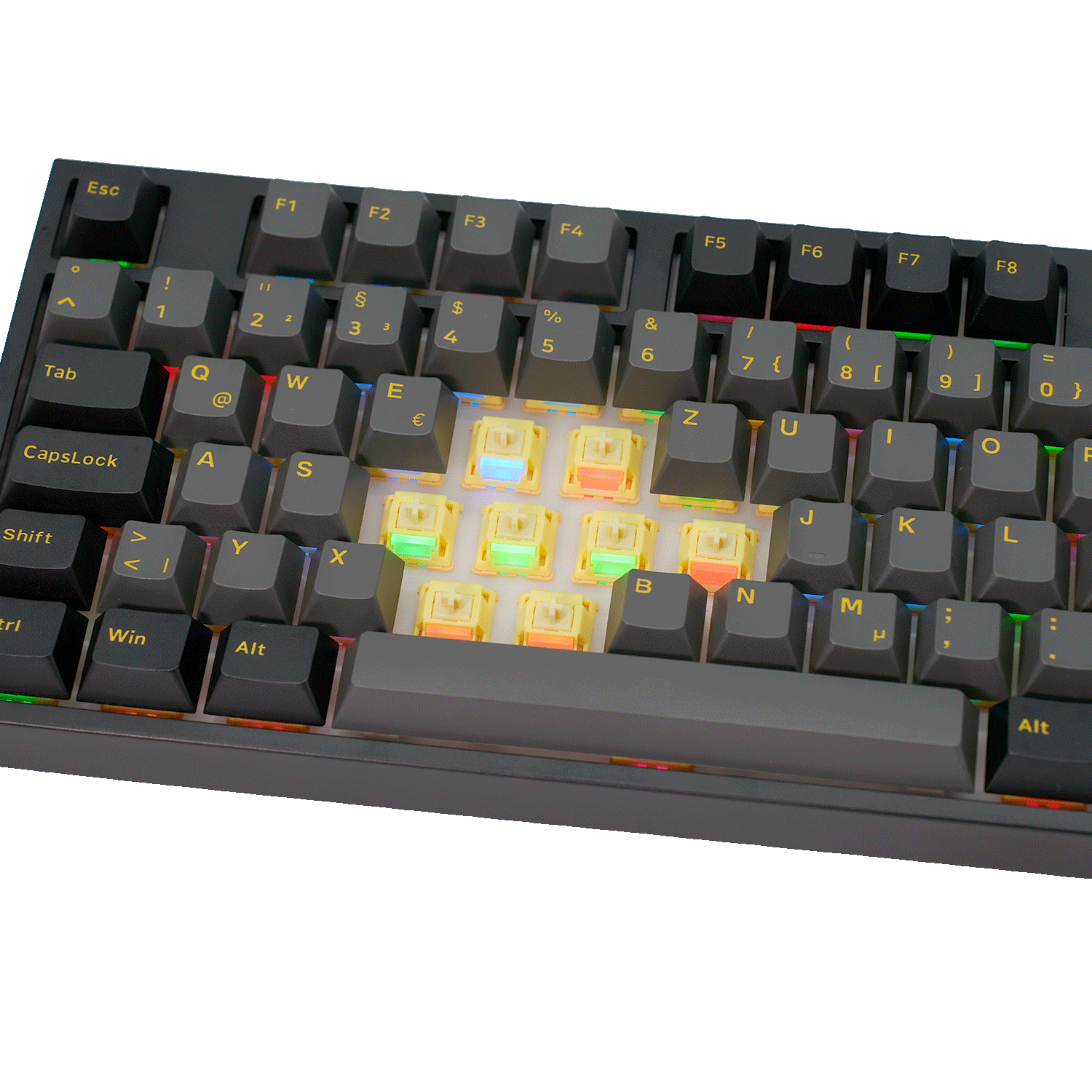 Akko Black & Gold 5108 V5 ISO Mechanical Keyboard Switch Details