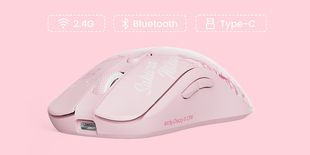 AG One 3950 Sakura Miku Gaming Mouse Multi-mode