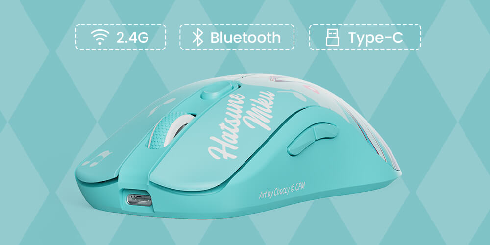 AG ONE 3950 Hatsune Miku Gaming Mouse Multi-modes