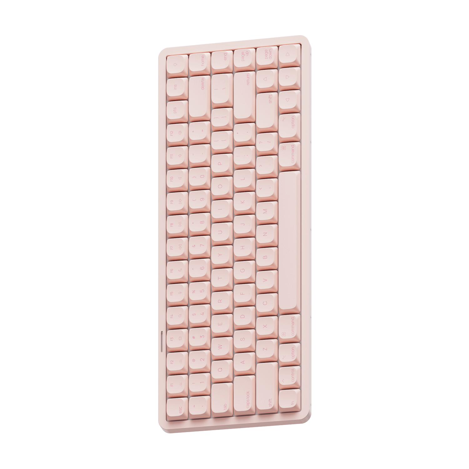 Akko Air01 Low Profile Mechanical Keyboard pink top-down perspective