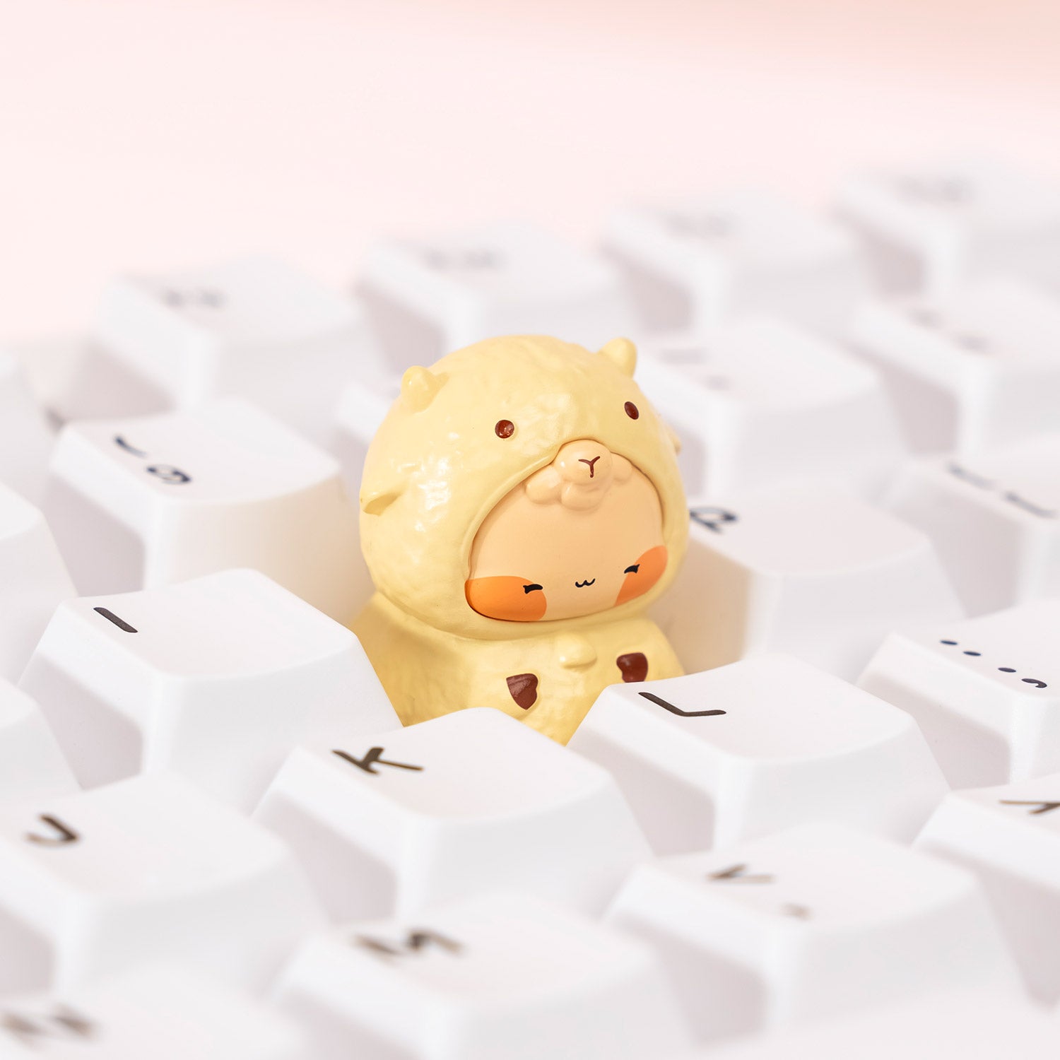 Animal Artisan Keycap × Switch Tester Meh Lamb on the Keyboard