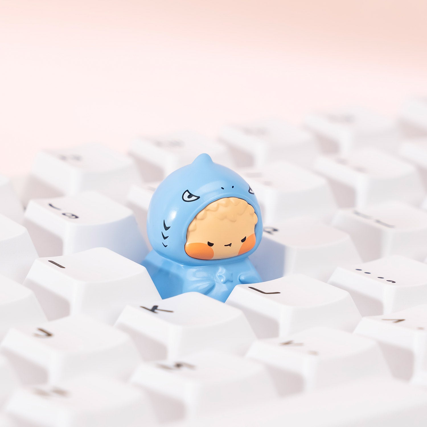 Animal Artisan Keycap × Switch Tester Sharkie on the Keyboard