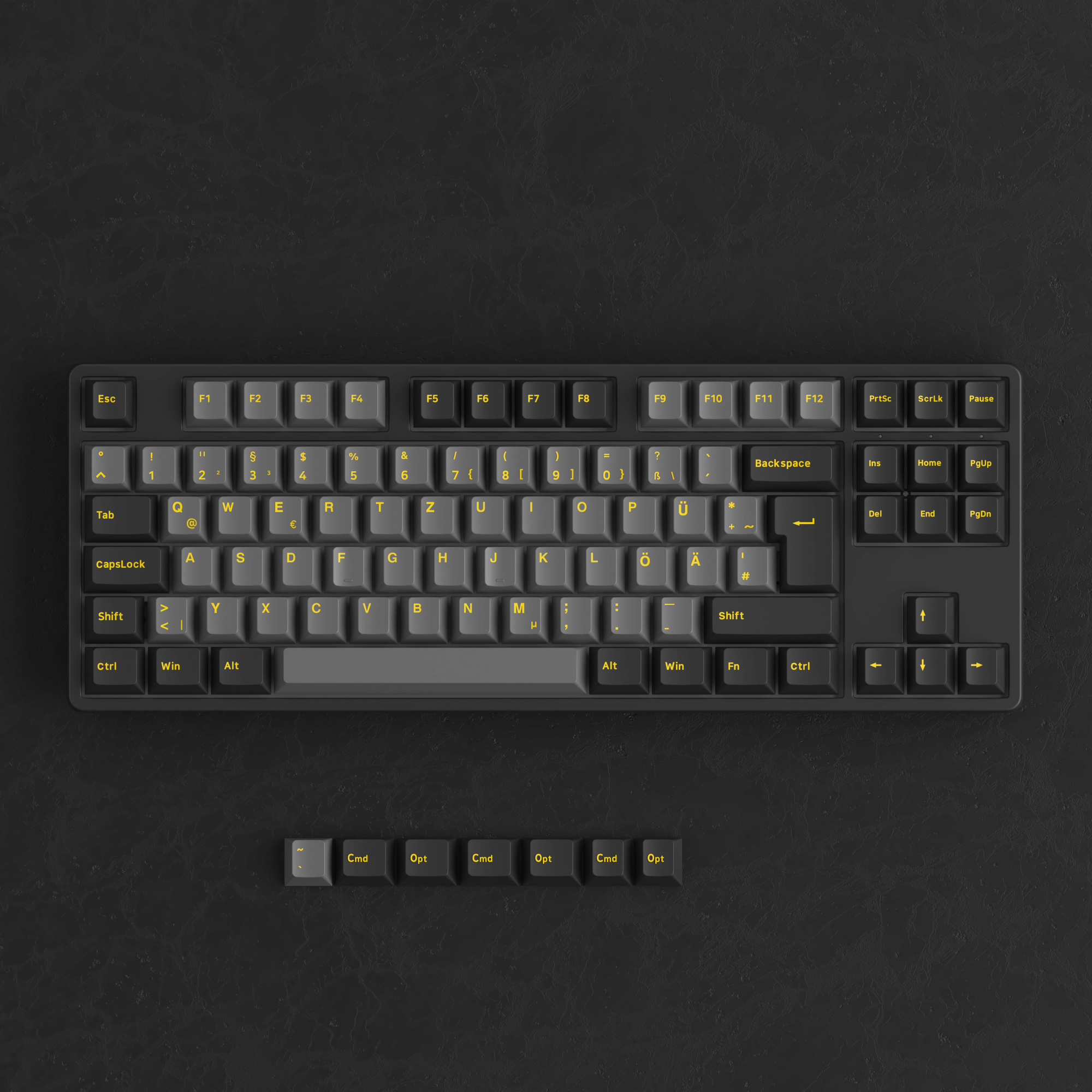 Akko Black Gold 5087S ISO DE Additional Keys