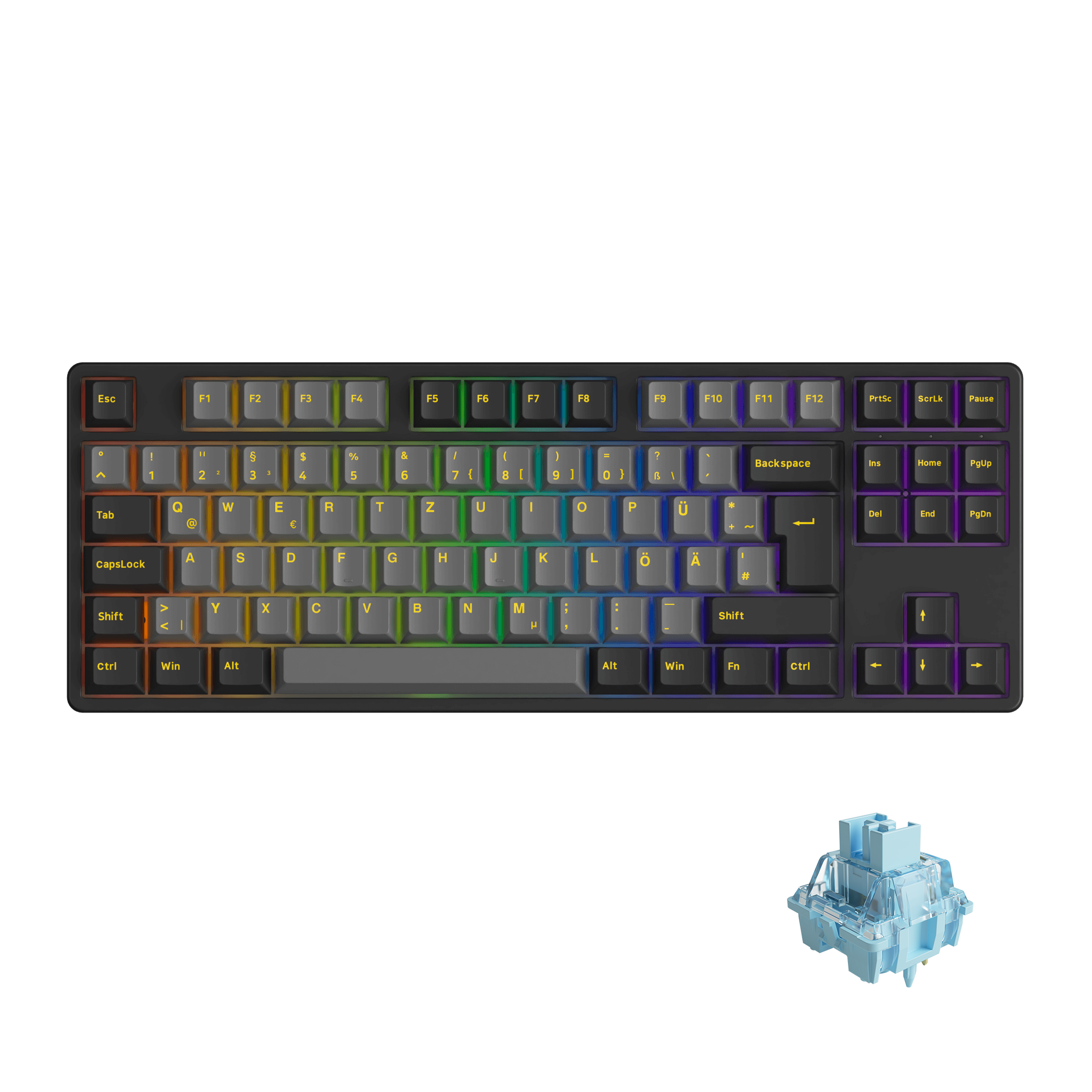 Black & Gold 5087S ISO DE - Akko V3 Cream Blue Pro