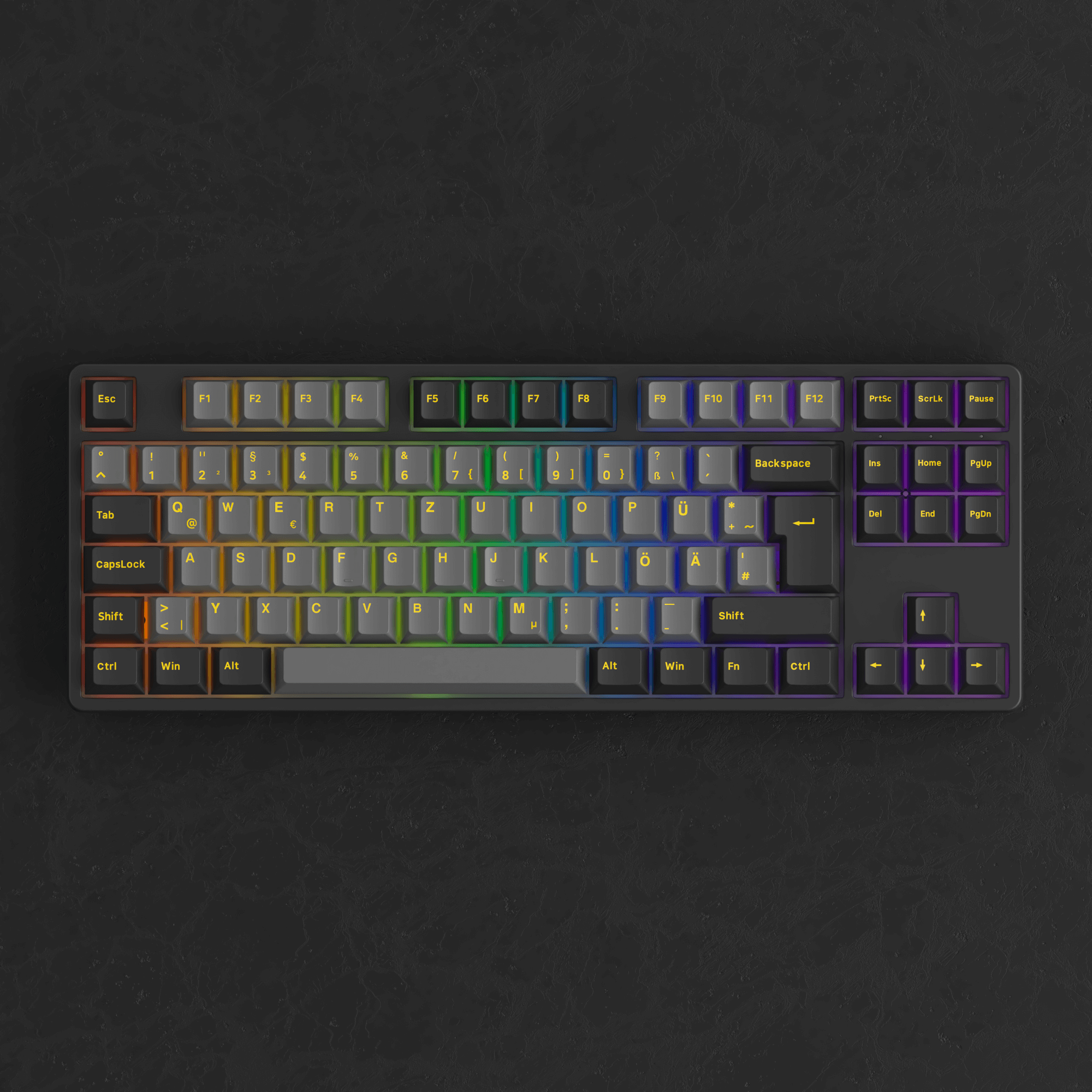 Akko Black Gold 5087S ISO DE with RGB on