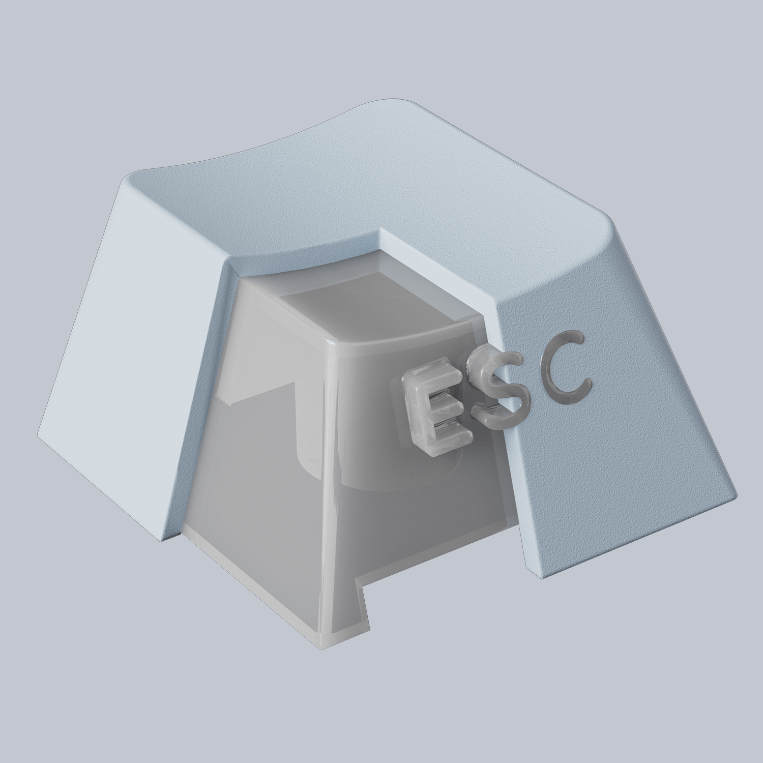 Akko Blue Gradient Keycap Set PBT PC Double Shot Keycaps