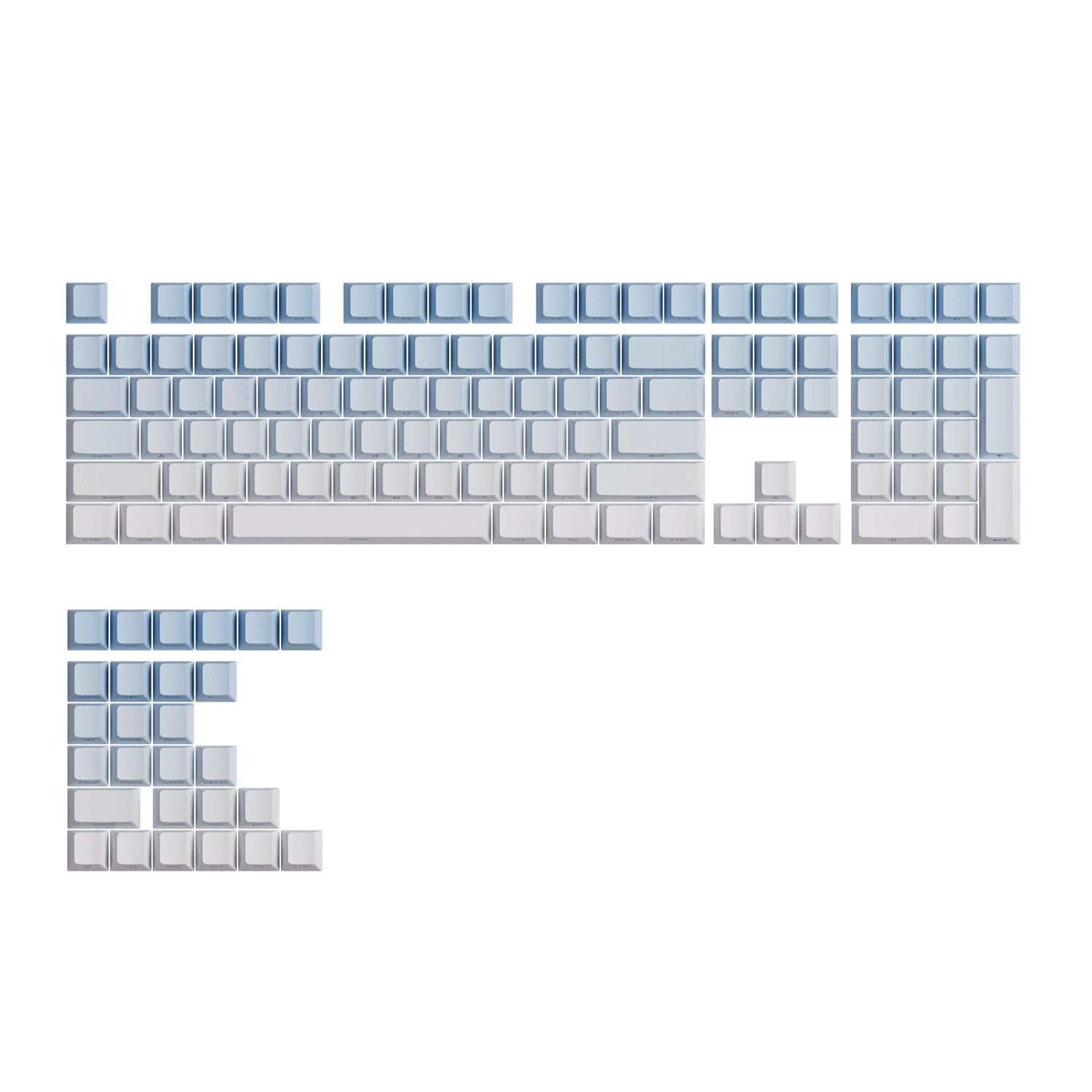 Akko Blue Gradient Keycap Set