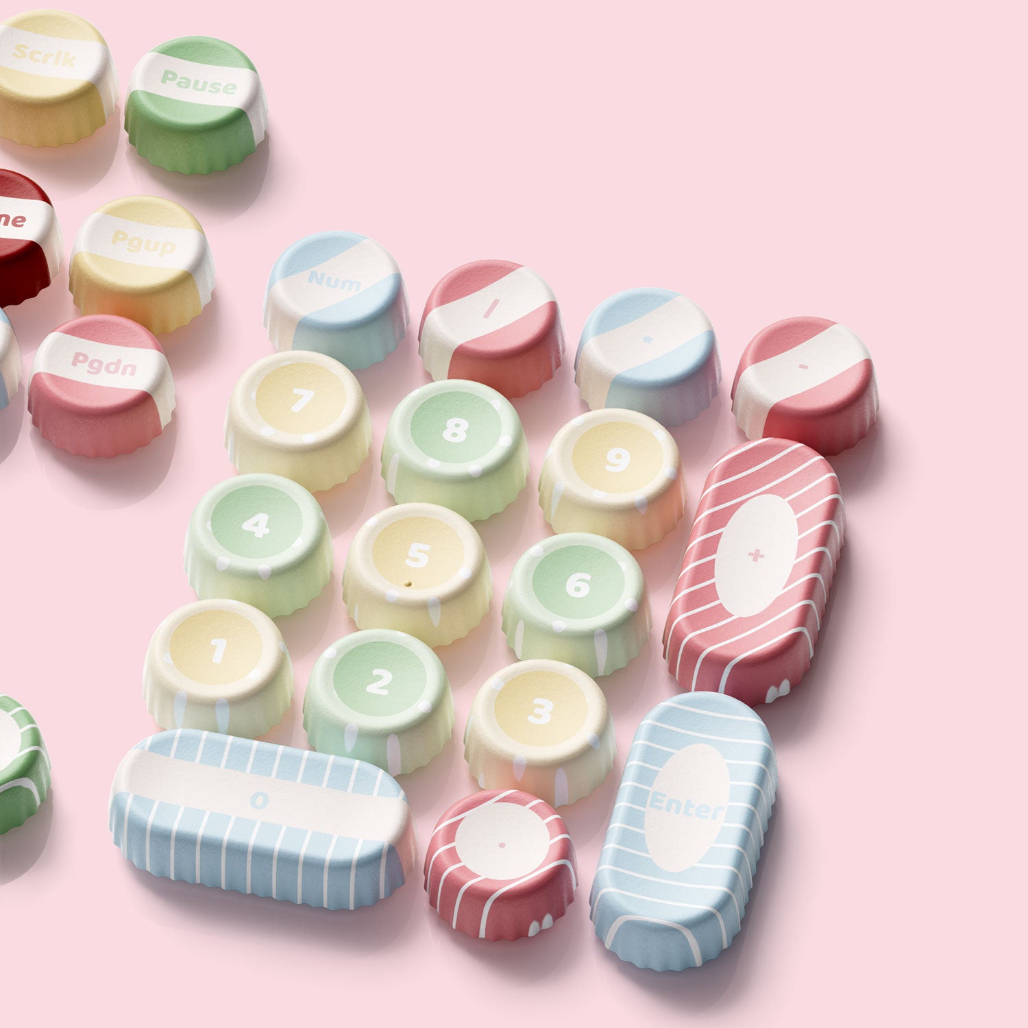 Akko Classic BottleCap Keycaps Set Right Details