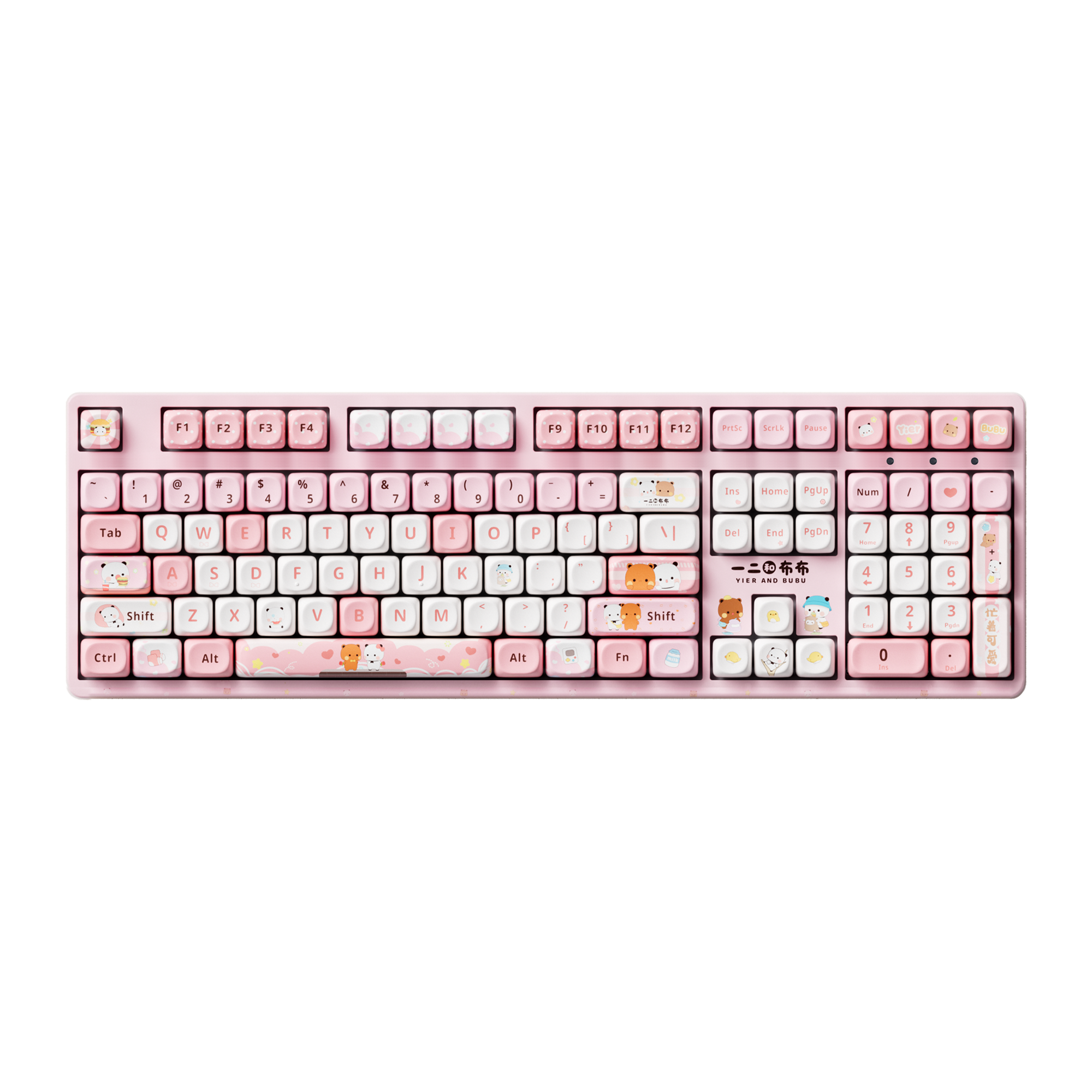 Akko Dudu and Bubu 3108V3 Pink Keyboard