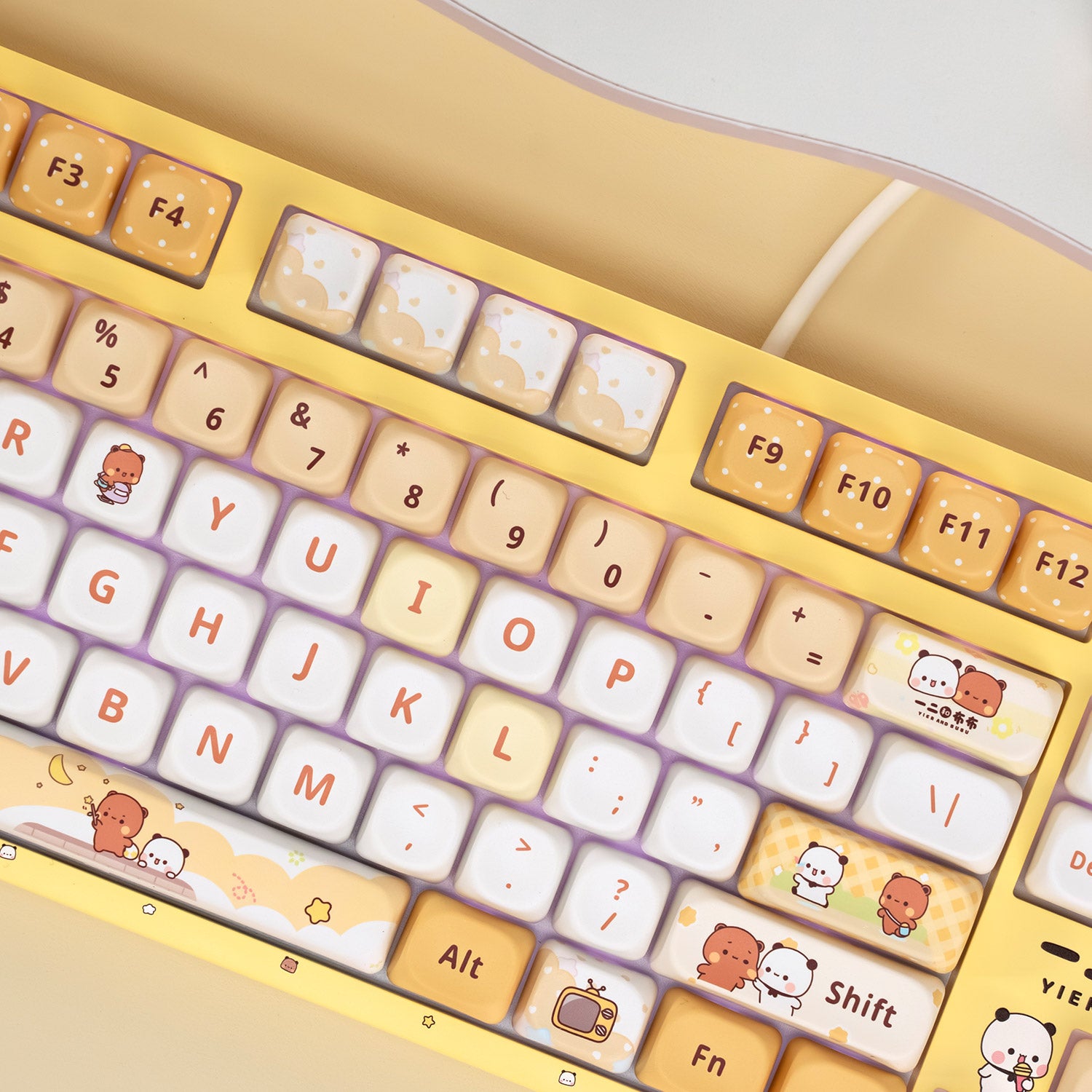 Akko Dudu and Bubu 3108v3 - Yellow Key Details