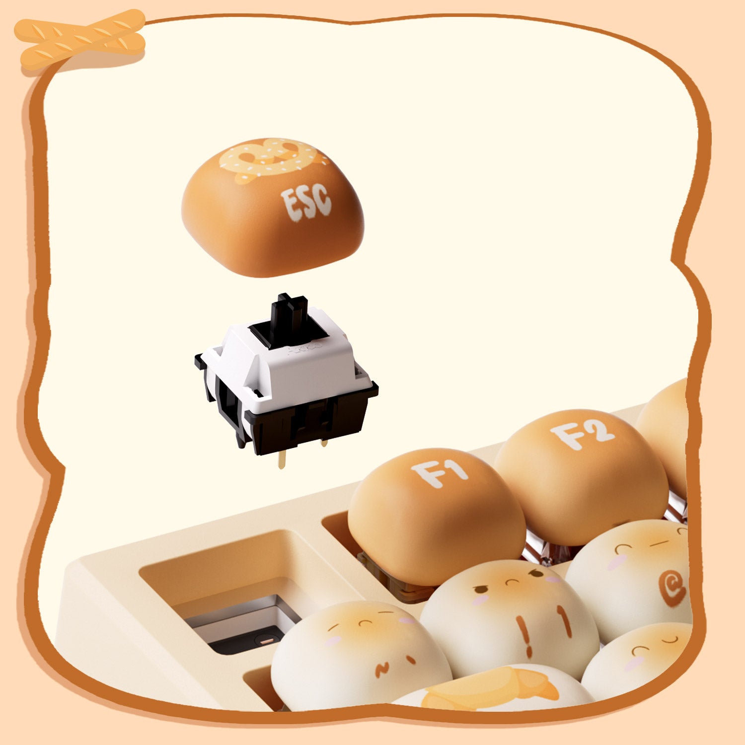 Akko Bun Wonderland 5087 V5 Keyboard Hot Swappable