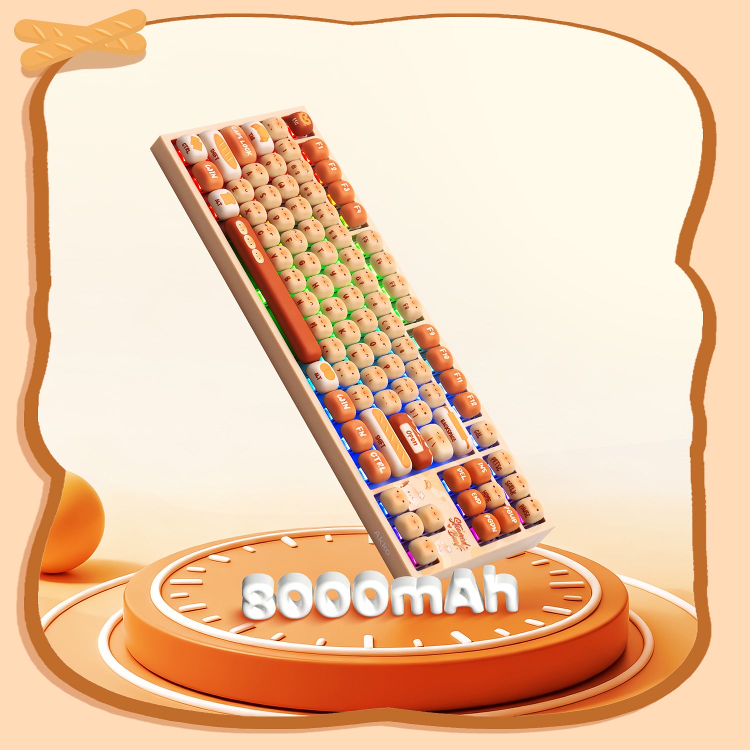 Akko Bun Wonderland 5087 V5 Keyboard 8000mAh Battery