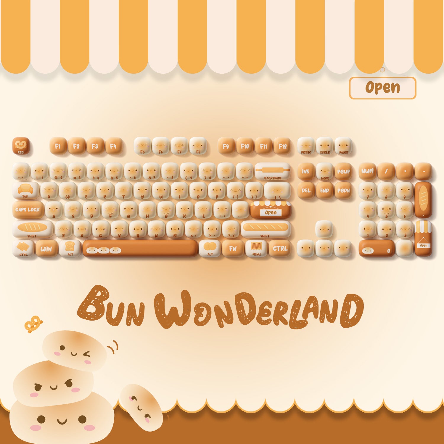 Bun Wonderland Keycap Set (138-key)