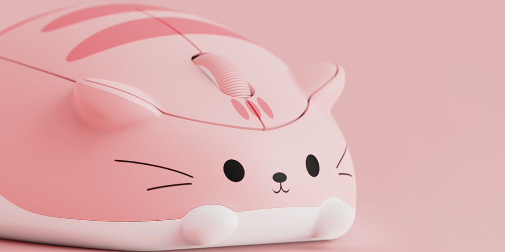 Akko Cat Theme Mouse Pink Angle ABS Materials