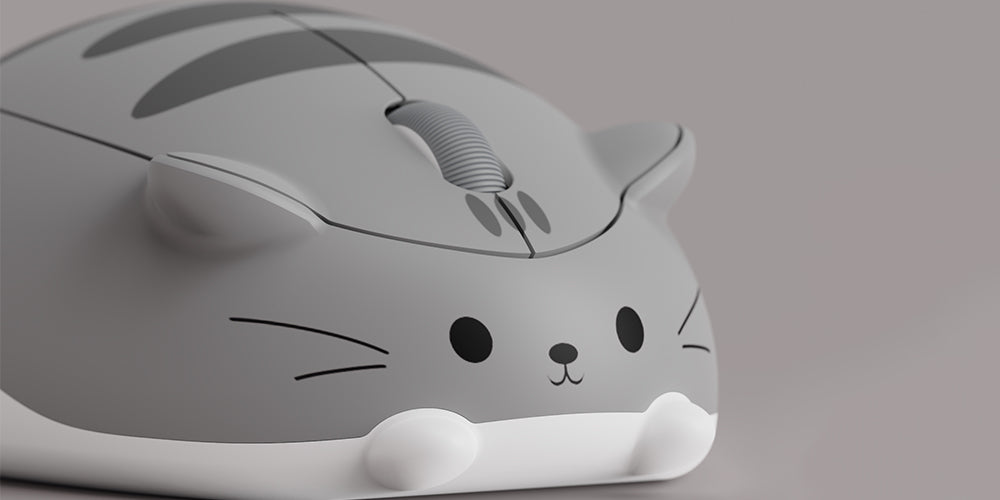 Akko Cat Theme Mouse Gray MIMO ABS Materials
