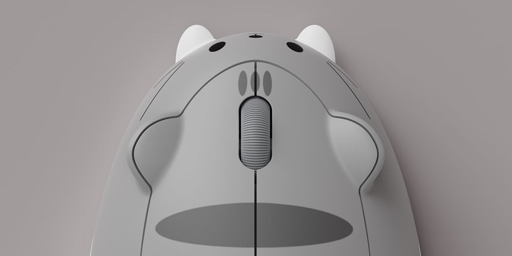 Akko Cat Theme Mouse Gray MIMO Agile Scroll Wheel
