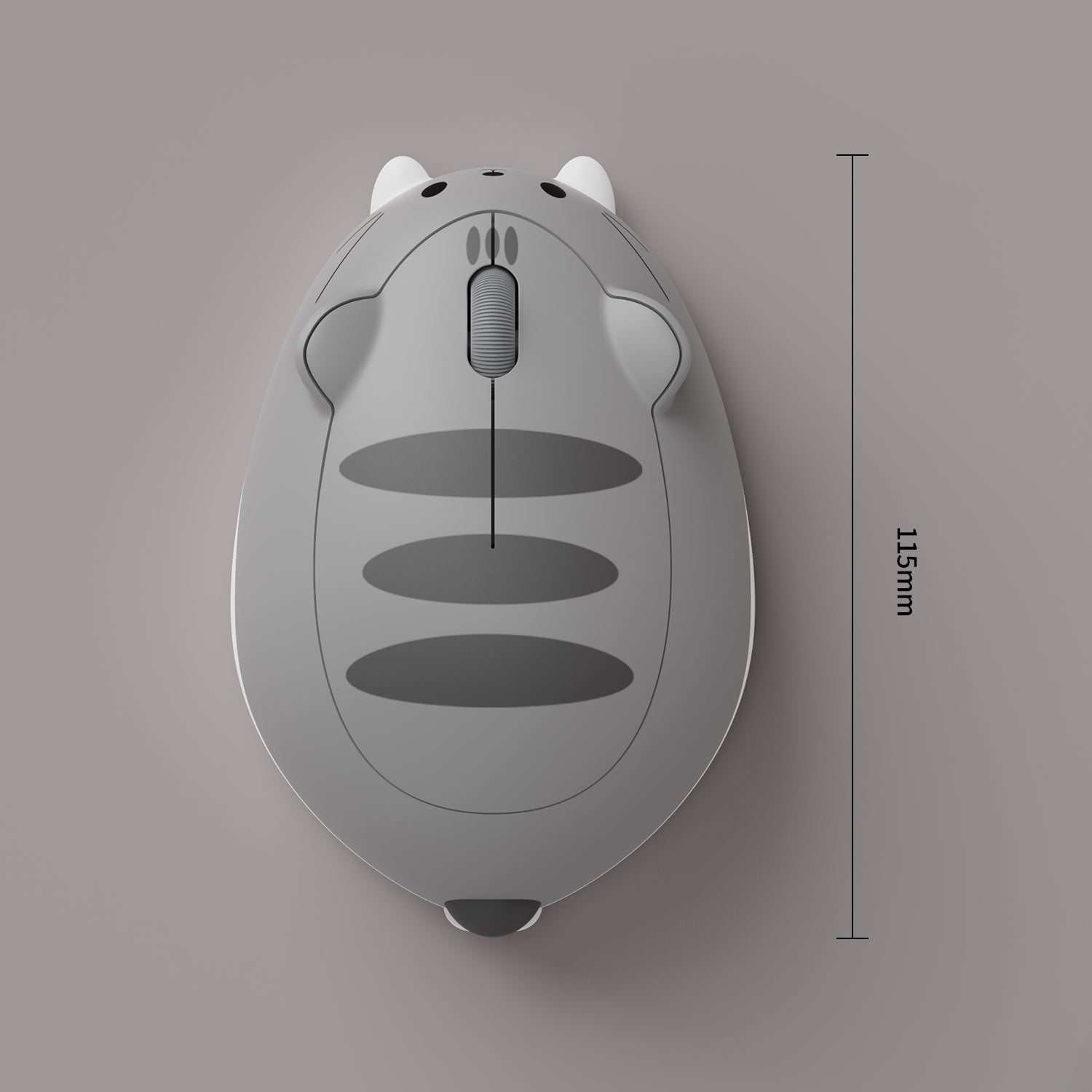 Akko Cat Theme Mouse Gray MIMO 115 mm Length