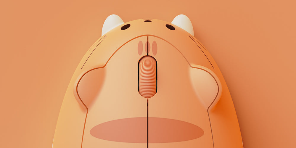 Akko Cat Theme Mouse Orange KATE Agile Scroll Wheel