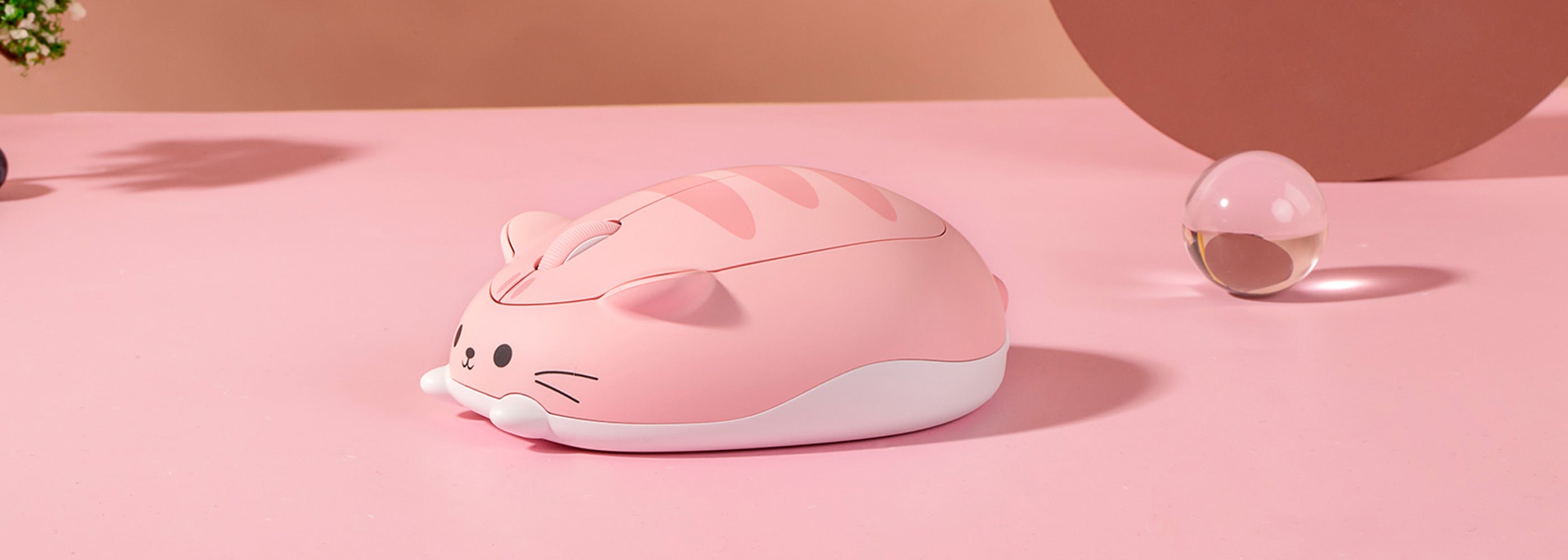 Akko Cat Theme Mouse Pink ANGIE-on the Desk
