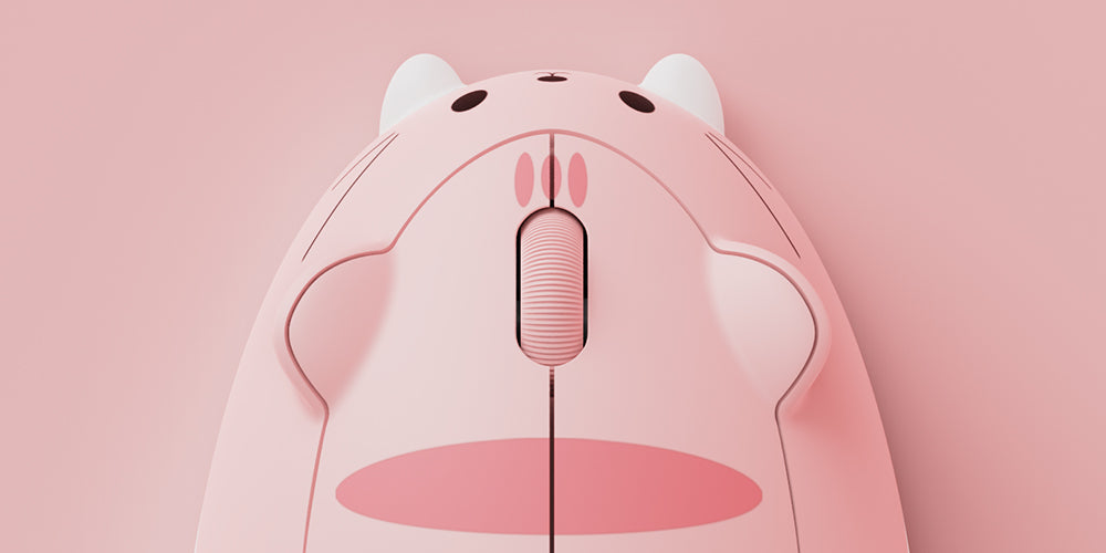 Akko Cat Theme Mouse Pink Angle Agile Scroll Wheel