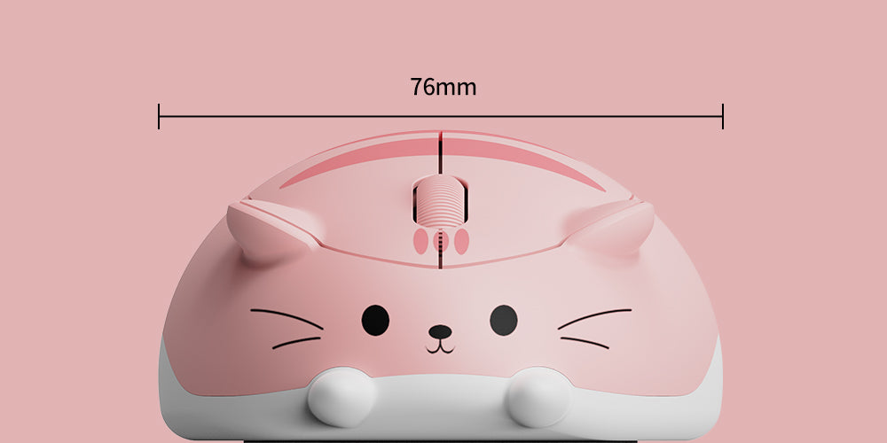 Akko Cat Theme Mouse Pink ANGIE 76mm Width