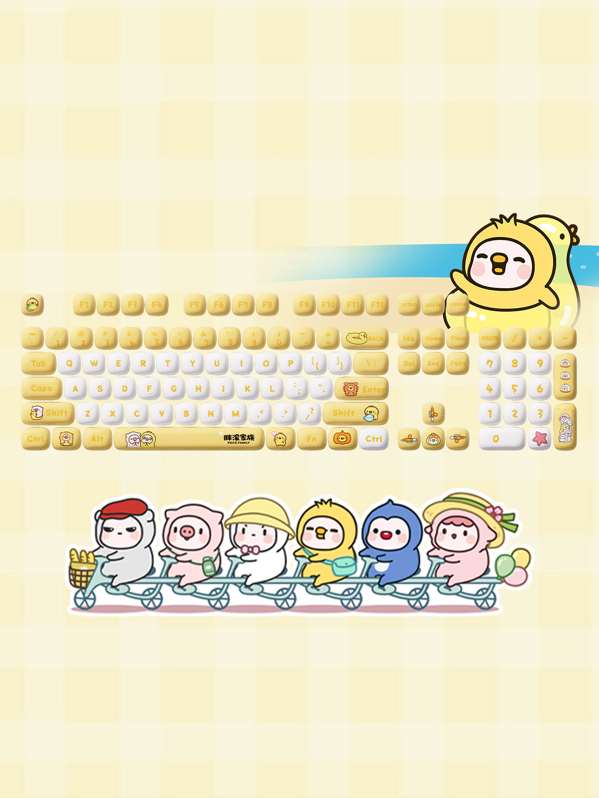 POCO Family - POCO Duck Keycap Set (136-key)