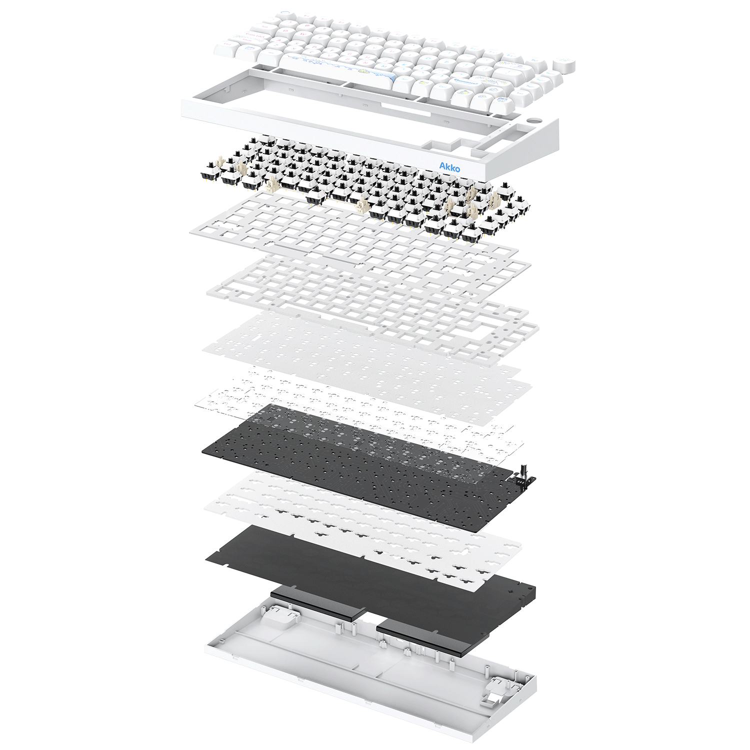 Akko Cinnamoroll 5075 V5 Mechanical Keyboard Structure