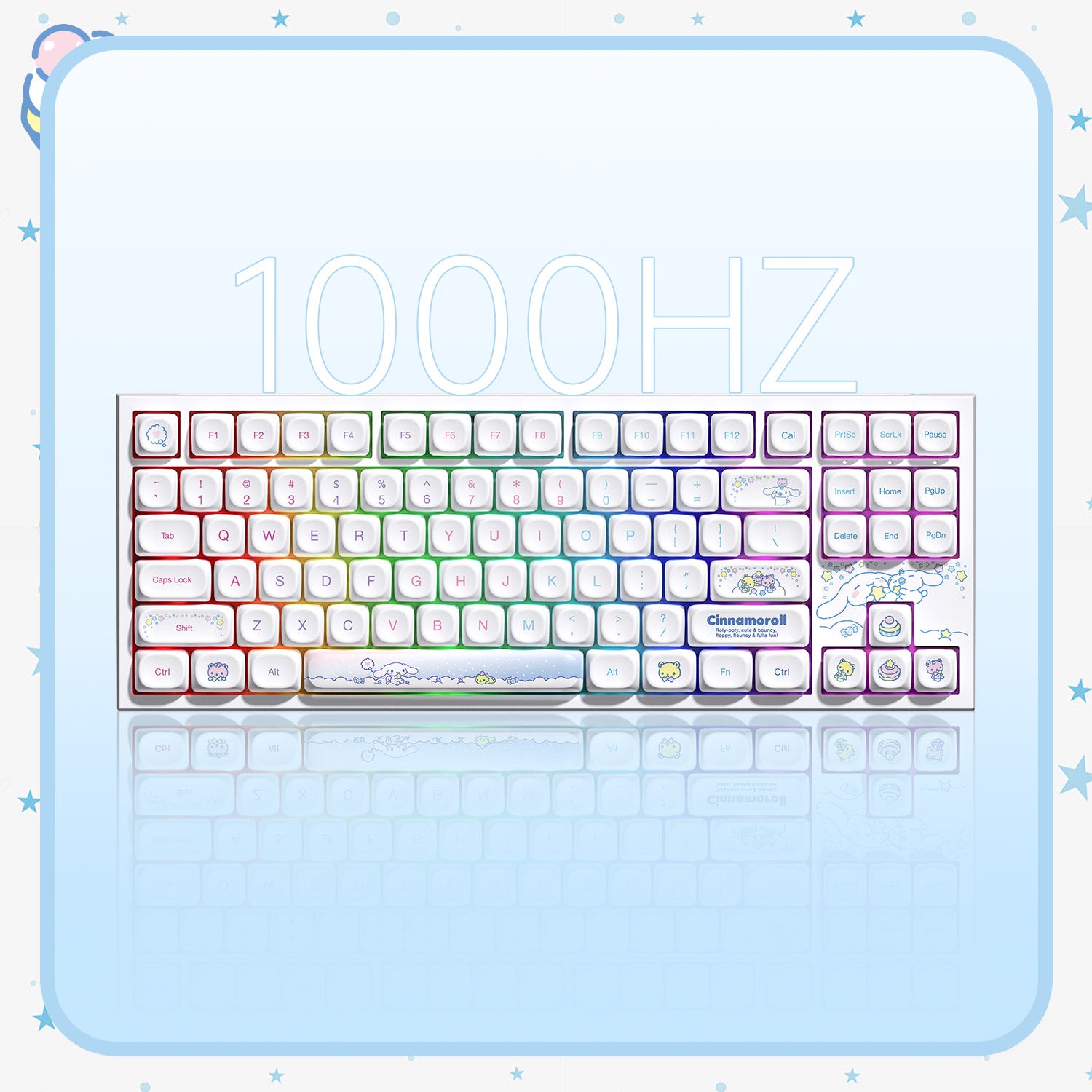 Akko Cinnamoroll 5087 V5 Keyboard 1000Hz Polling Rate