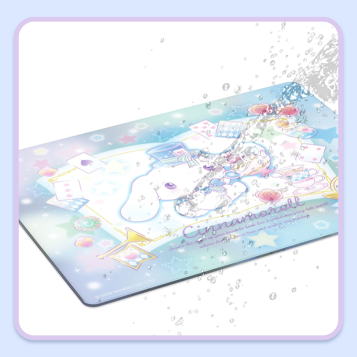 Akko Cinnamoroll Glass Gaming Mousepad Easy to Clean