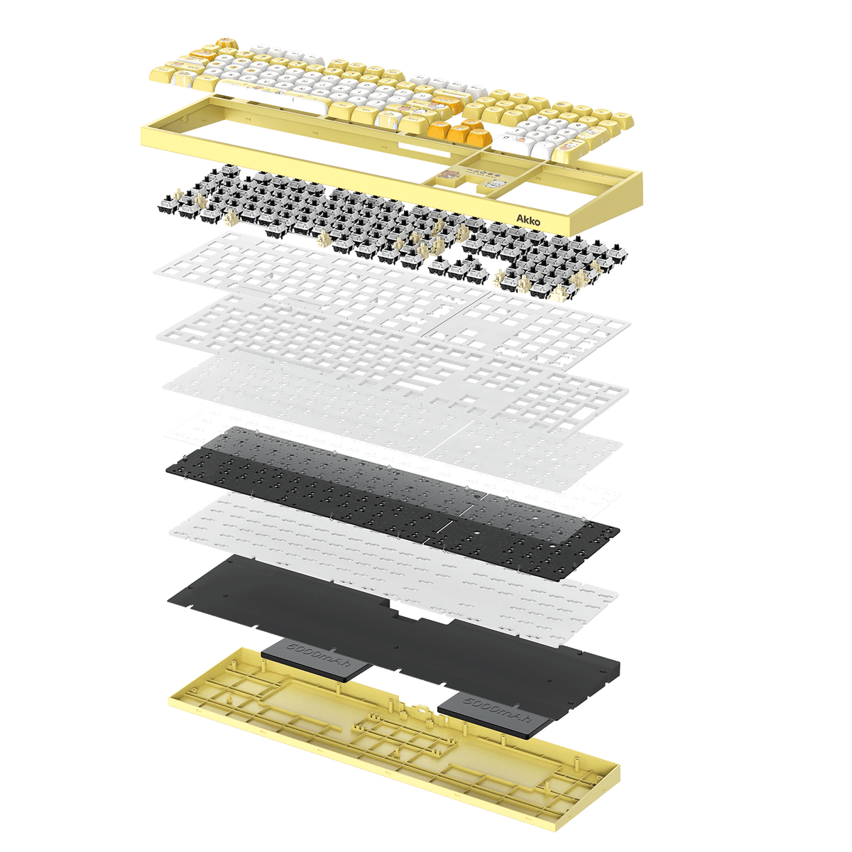 Akko Dudu and Bubu 5108 V5 Mechanical Keyboard Structure