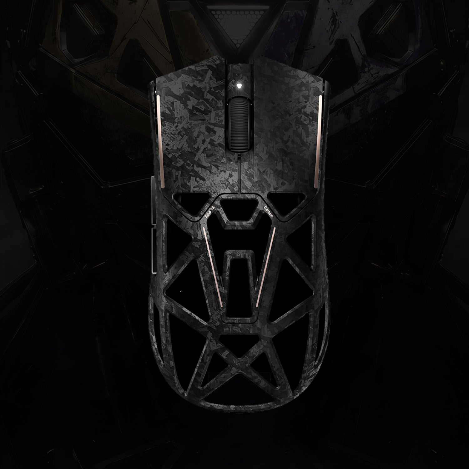 Akko Echo Carbon Fiber Gaming Mouse Black