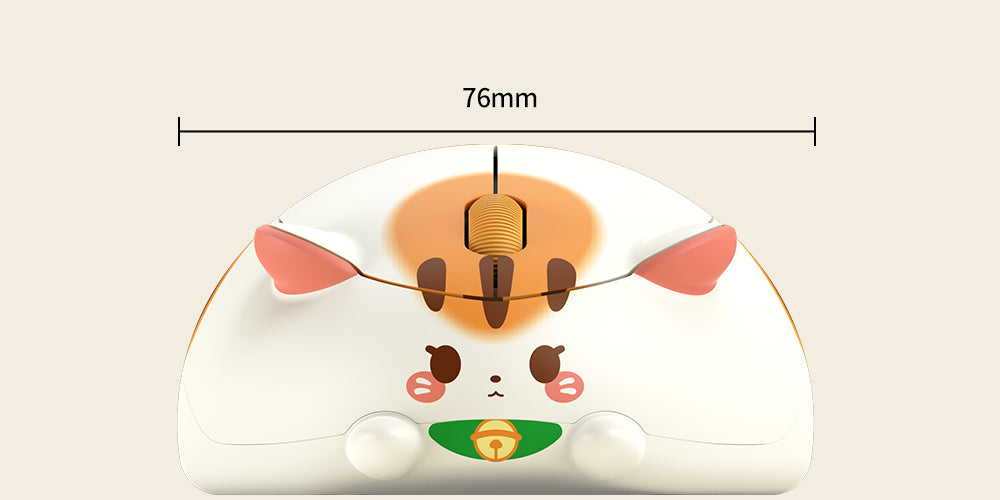 Akko Cat Theme Mouse Nagaya Fortune Size 76mm Width