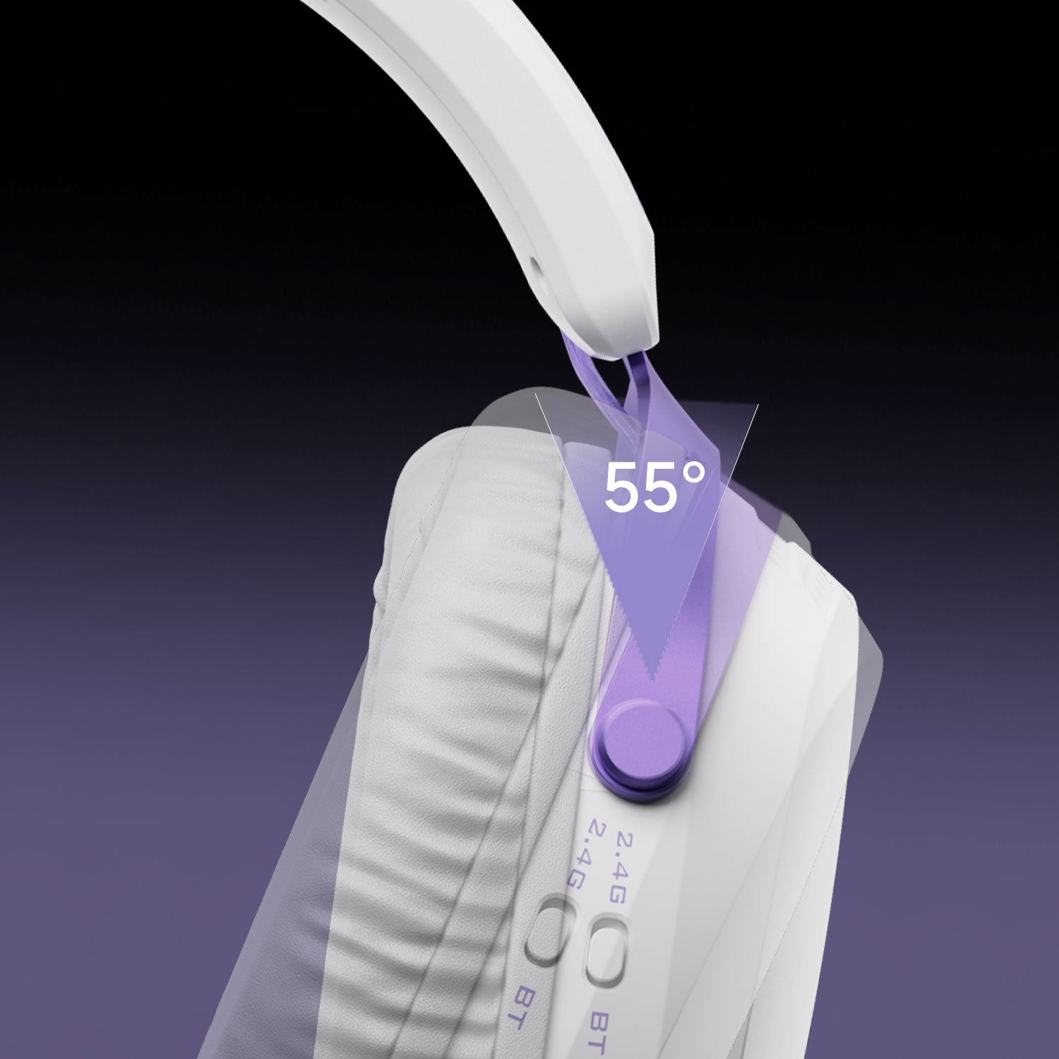 Akko GH300 Gaming Headset Earcups Angled